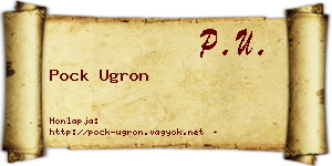 Pock Ugron névjegykártya